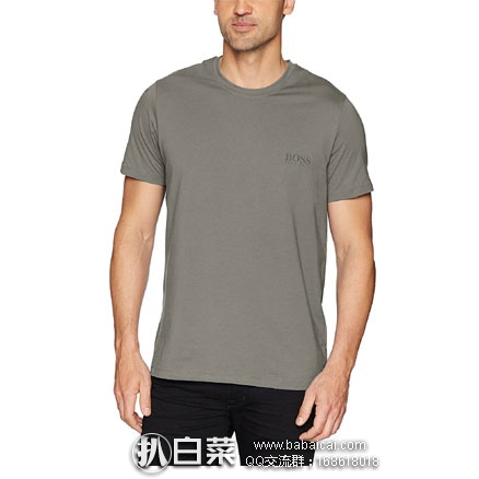 亚马逊海外购：HUGO BOSS 男士  经典圆领纯棉T恤  现售价￥109.17，凑单免费直邮到手新低￥122