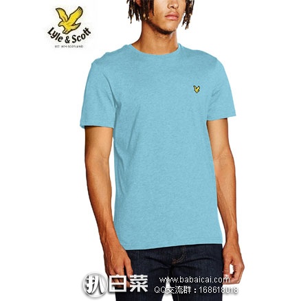 亚马逊海外购：Lyle & Scott Yoke 苏格兰金鹰 男士 纯棉短袖T恤 降至￥108.5