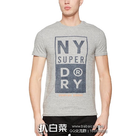 亚马逊海外购：Superdry 极度干燥 Surplus 男士纯棉休闲T恤 降至￥116.08，凑单免费直邮到手新低￥130