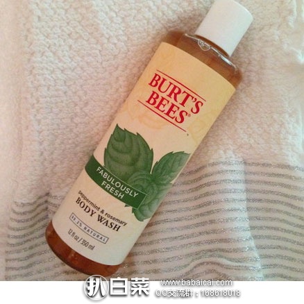 亚马逊海外购：Burt’s Bees小蜜蜂 沐浴露 350ml*3瓶  降至￥115.54元，凑单到手约￥129.34