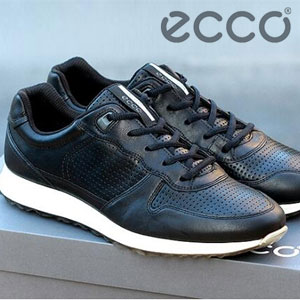 6PM：ECCO Sneak 爱步 男士都市头层牛皮休闲鞋  原价$180，现降至4折$60