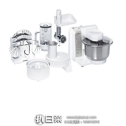 亚马逊海外购：Bosch 博世 MUM4856EU 家用厨师机 特价￥1224.21，直邮免运费，含税到手约￥1370