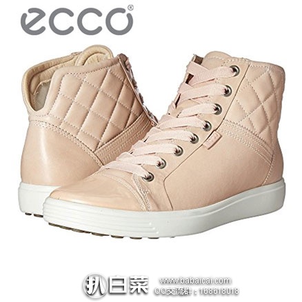 6PM：ECCO 爱步 Soft 7 柔酷 女士真皮休闲靴  原价$180，降至$80.99