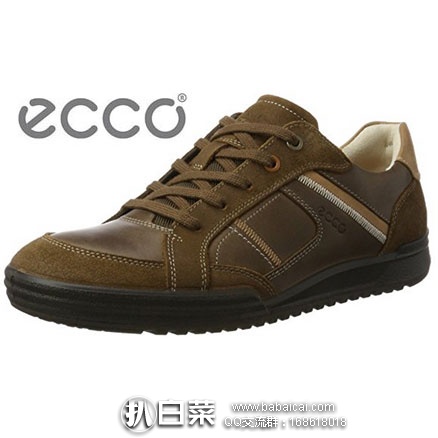 亚马逊海外购：ECCO 爱步 Fraser 弗雷泽 男士真皮休闲鞋  现售价￥446.83，免费直邮含税到手新低￥500