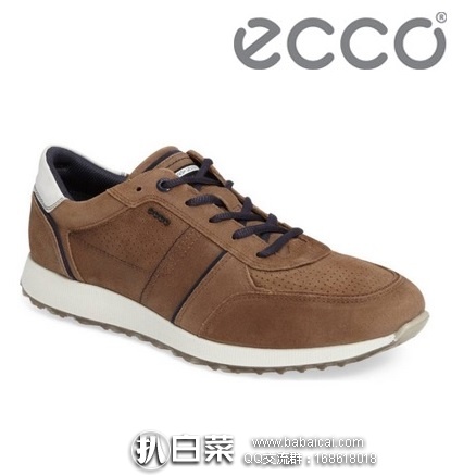 6PM：ECCO 爱步 Summer 男士真皮休闲系带鞋 原价$160，降至$72.99，到手￥592