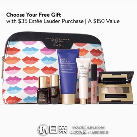 Nordstrom： Estee Lauder 美妆护肤品满额享3重好礼，满$35立送10件礼！