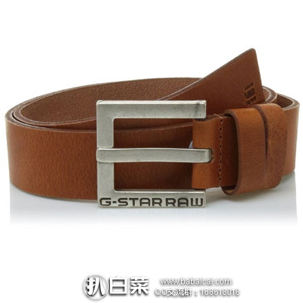 亚马逊海外购：G-Star Raw Duko 男士真皮皮带 限95码，现售价￥153，凑单免费直邮含税到手￥172