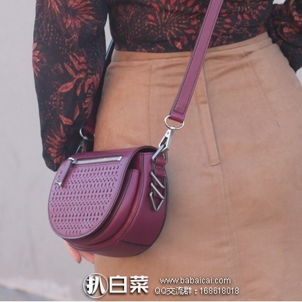 亚马逊海外购:Rebecca Minkoff 瑞贝卡明可弗 Astor真皮镂空马鞍包 特价¥383.62,直邮含运费和关税到手约¥518