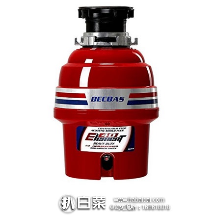 亚马逊中国：BECBAS 贝克巴斯 ELEMENT40 第四代厨余垃圾处理器  新低￥1299包邮