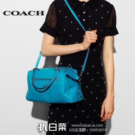6PM:COACH 蔻驰 Primrose 女士真皮单肩手提包 原价$350,降至新低$124.99