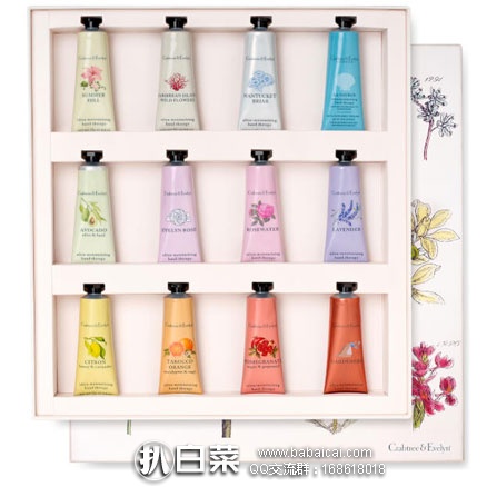 Lookfantastic：Crabtree & Evelyn 瑰柏翠 12支护手霜礼盒套装  额外8.5折后£27.33（约￥241元），