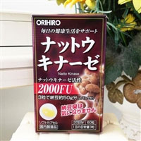 日本亚马逊：日本 立喜乐 ORIHIRO 纳豆激酶胶囊溶血栓通肠道 60粒 折后特价1402日元（约￥84）