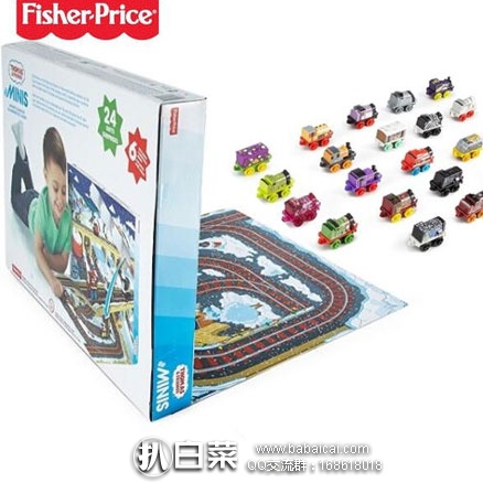 亚马逊海外购：Fisher-Price费雪 托马斯小火车套组 24件 现特价￥233.66，免邮含税到手￥261.47