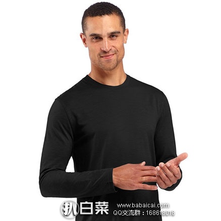 亚马逊海外购：新西兰 Icebreaker 男士户外休闲速干长袖T恤 150gm  下单立减￥100，秒杀价￥366包邮
