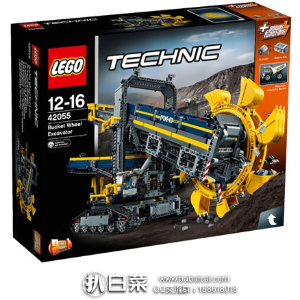 The HUT：LEGO 乐高 42055 斗轮挖掘机（共含3929个颗粒）  用码后实付新低£146，免费直邮到手￥1275