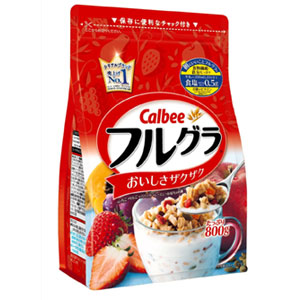 日本亚马逊：Calbee 卡乐比水果谷物麦片 800g*6 秒杀价3300日元（约￥192元）