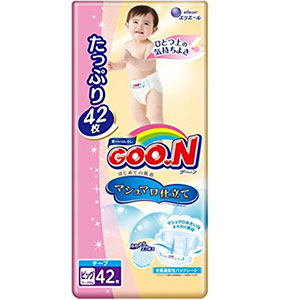 日本亚马逊：GOO.N大王 棉花糖纸尿裤BIG 42枚 (12~20kg) 特价1303日元（约￥76元）
