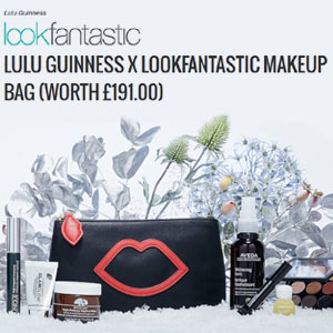 Lookfantastic：Lookfantastic × LULU GUINNESS 美妆护肤礼包 特价£65，免费直邮到手￥575