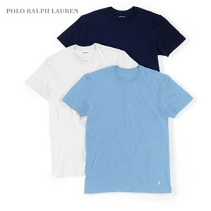 Ralph Lauren拉夫劳伦官网： 男士 基础款 纯棉T恤 3件装 4色可选，原价$39.5，优惠码折后$27.65（约￥196元）