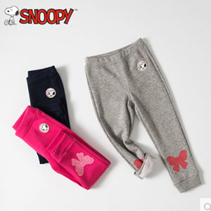 淘宝Taobao：snoopy 史努比 女童加绒卫裤运动裤 3色可选，现价￥59，领取￥30优惠券，实付￥29包邮