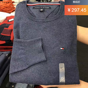 西集网：Tommy Hilfiger 汤米·希尔费格 男士纯棉毛衣针织衫 多色可选，现价￥362.45，优惠券后￥297.4包邮