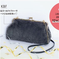 日本亚马逊：SPRiNG 2月刊 随刊附赠 KBF 高级感 毛绒链条包 预售890日元（约￥60，支持直邮+返28个积分）