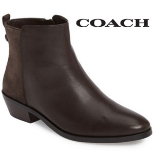 6PM：COACH 蔻驰 女士真皮切尔西靴 2色可选，特价$64.99