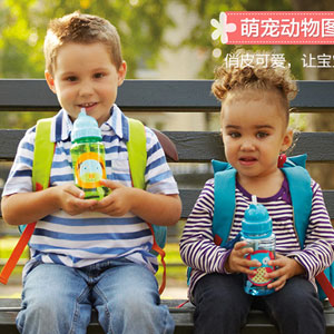 京东商城：Skip Hop 动物园水杯\婴幼儿学饮杯  350ml 多款可选 2件5折，每件￥34.5