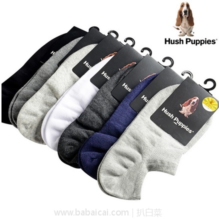 天猫商城：Hush Puppies 暇步士 男女款秋冬厚款棉袜6双装 特价￥79，领券减￥30实付￥49包邮