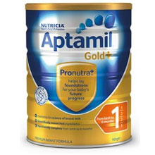 澳洲PharmaDeal中文站：Aptamil 爱他美 金装奶粉1段 900g*2罐 新低AU$44.99包邮（约￥110.6/罐）