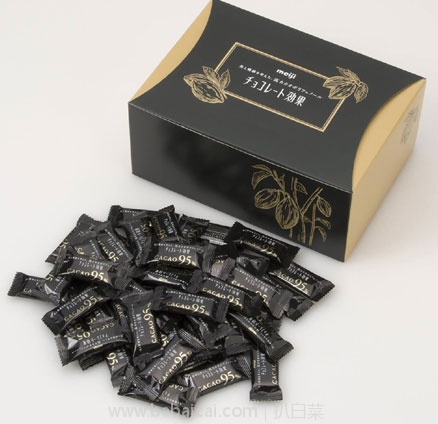 日本亚马逊：明治黑巧克力  800g 补货2445日元（约￥143）