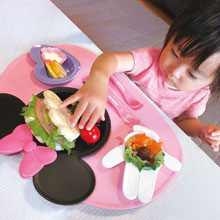 日本亚马逊：锦化成 迪士尼 米奇/米妮 宝宝训练餐盘 碗勺叉餐具套装六件套 降价1467日元（约￥88）