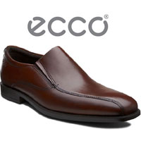 6PM：ECCO 爱步 男士 爱丁堡系列 真皮一脚蹬皮鞋  降至低价$71