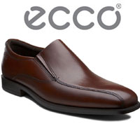 6PM：ECCO 爱步 男士 爱丁堡系列 真皮一脚蹬皮鞋  降至新低3.9折$58.99