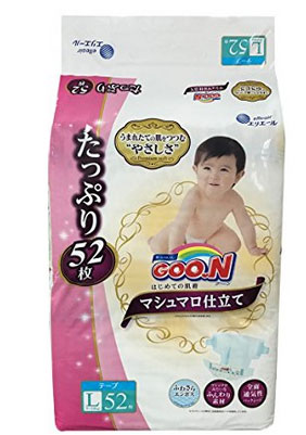日本亚马逊：日本GOO.N大王L52、XL42棉花糖及L38天使系列补货好价，手快哦！
