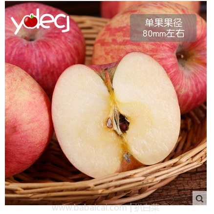 天猫商城：ydeg 烟台 新鲜红富士苹果 特价￥28.8，第二件￥0.1+领券减￥10，拍2组（5斤）实付￥18.9包邮