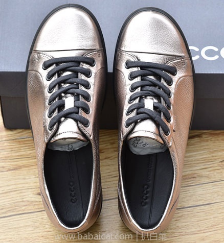 6PM：ECCO 爱步 Soft 7 柔酷7号 女士金属色牛皮休闲鞋 降至新低.99