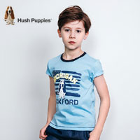 天猫商城：Hush Puppies 暇步士 2018新款中大童短袖纯棉T恤（105~170）3色可选 特价￥79，领券减￥20实付￥59包邮