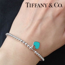亚马逊海外购：Tiffany&Co 蒂芙尼 心形镶蓝珐琅珠式手链 降至￥803.19，免费直邮，含税到手新低￥898.77