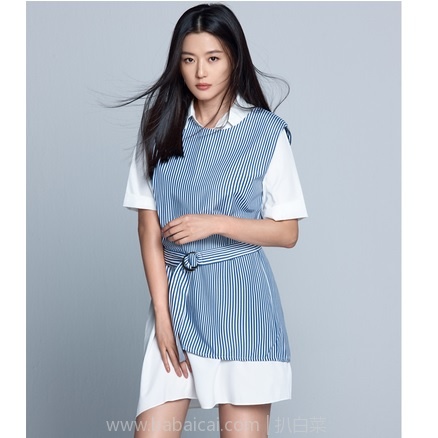 天猫商城：韩都衣舍 2018夏装新款两件套衬衫裙，现价￥152，领取￥80优惠券，实付￥72包邮