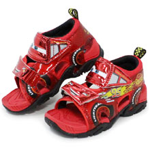 乐天国际：MOON STAR月星 迪士尼汽车总动员麦昆汽车儿童凉鞋 折后2850日元（约￥165元）