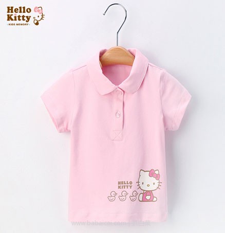 淘宝网Taobao：Hellokitty 女童纯棉 polo衫 3色 现价￥59，领取￥10优惠券，实付￥49包邮