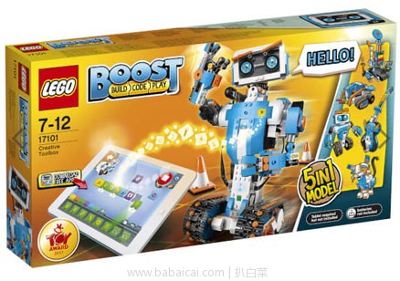 考拉海购：LEGO 乐高 Boost 17101 可编程机器人 送随机人仔  ￥859元包邮包税