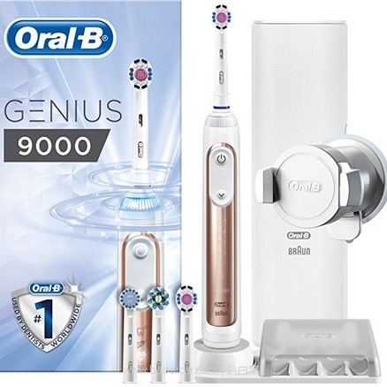 亚马逊海外购：Oral-B 欧乐-B Genius 9000 旗舰款 智能电动牙刷套装 含4刷头 降至￥725.19，直邮免邮，含税到手仅约￥806