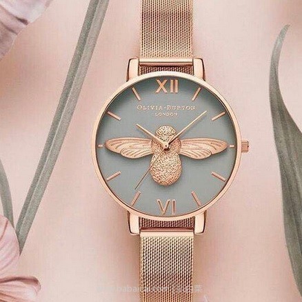 Mybag：Olivia Burton 女表全线额外75折！小雏菊限定款 现£125，折后实付£93.75，直邮包邮到手仅￥838