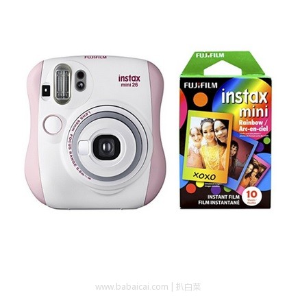 亚马逊海外购：FUJIFILM富士 instax mini 26 拍立得相机 两款 特价￥375.7，直邮免运费，含税到手￥457