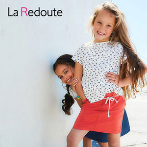 天猫商城：法国La Redoute旗舰店 全场童装专场2折叠加满79-30、200-100、400-200券，券后低至1折