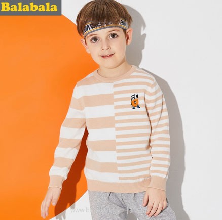 淘宝网Taobao：Balabala 巴拉巴拉 男童秋季休闲针织毛衫 3色可选，现价￥109，领取￥30优惠券，实付￥79包邮