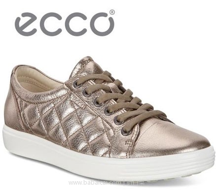 6PM：ECCO 爱步 Soft 7 柔酷7号 女士牛皮菱格休闲板鞋  降至$72