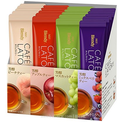 日本亚马逊：Blendy AGF夏季清爽水果茶 混合口味 20支 折后新低488日元（约￥30）
